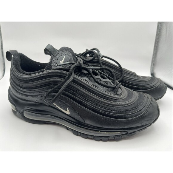 Nike Other - Nike Air Max 97 GS Size 7Y Triple Black Shoes Sneakers 921522-011
